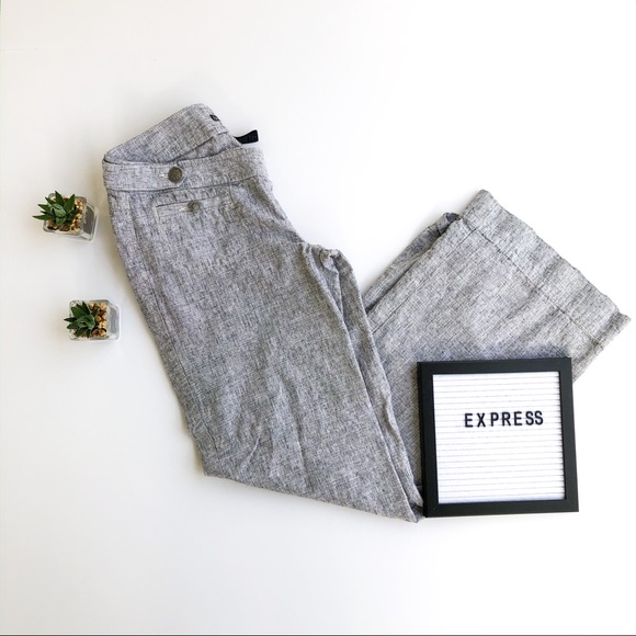 Express Pants - Express Wide Leg Gray Pants